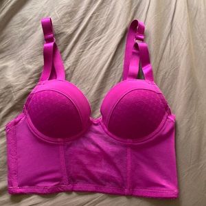 Forever 21 Fuschia Corset Top